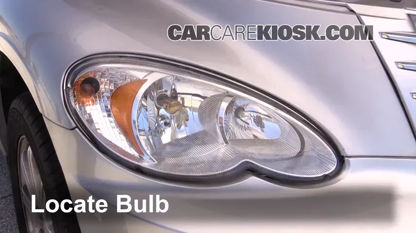 2008 Chrysler PT Cruiser Touring 2.4L 4 Cyl. Lights Headlight (replace bulb)